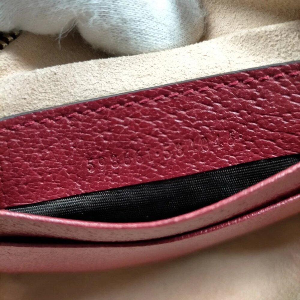 Gucci BackPack Bag Red PVC 750-052925 - Picture 12 of 13